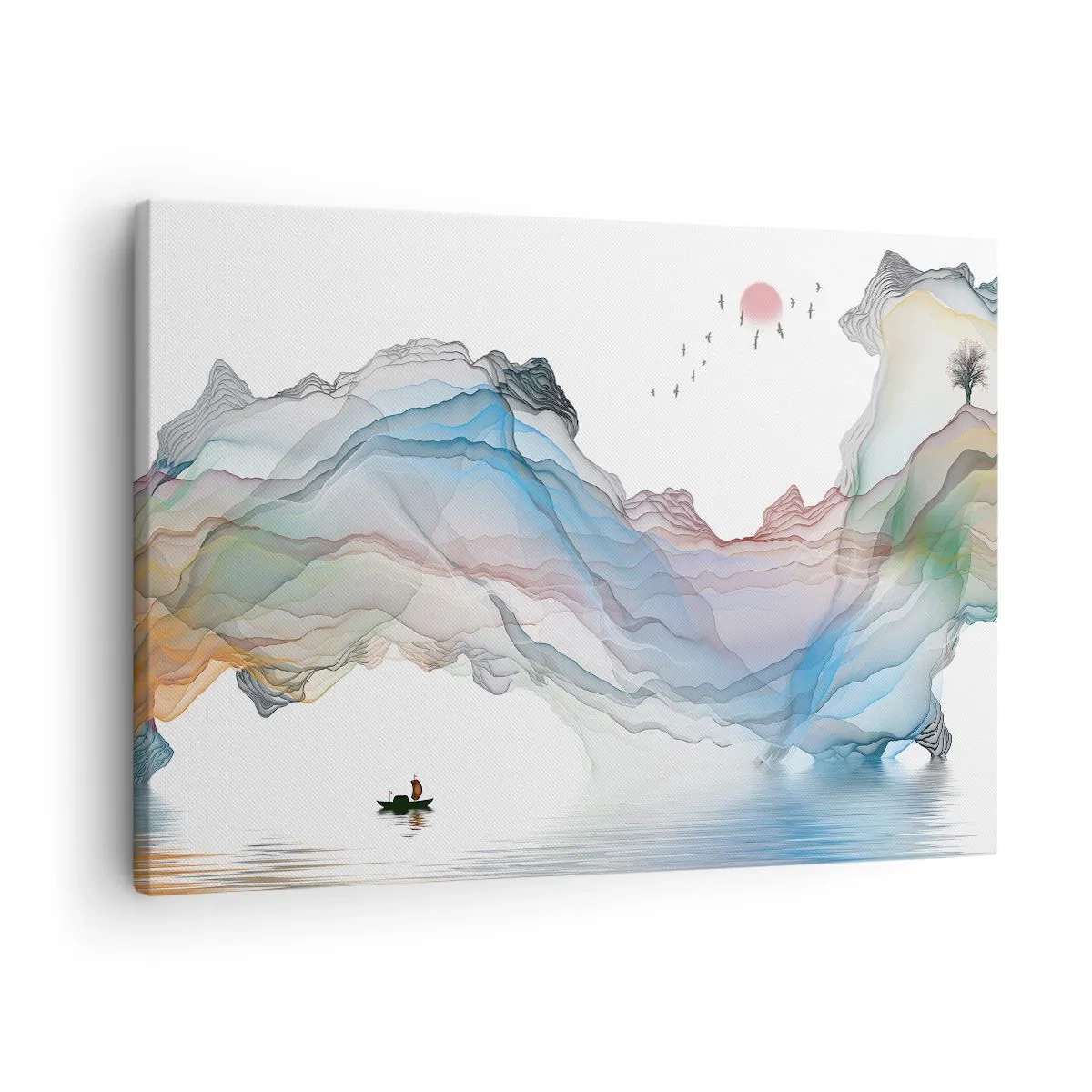 Cuadro sobre lienzo - Impresión de Imagen - Hacia las montañas de cristal - 70x50 cm