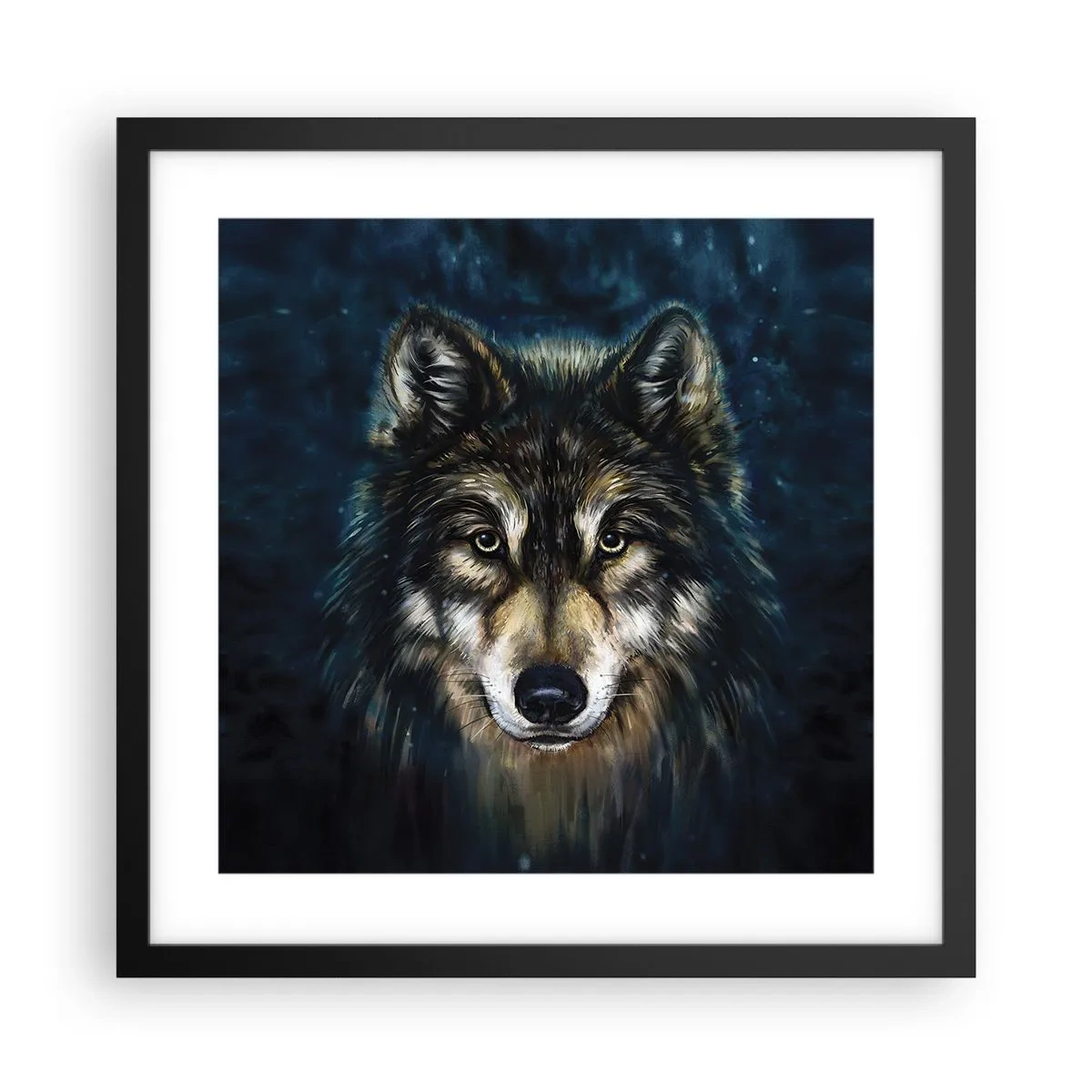 Póster en marco negro - ¿Alfa? Y omega - 40x40 cm