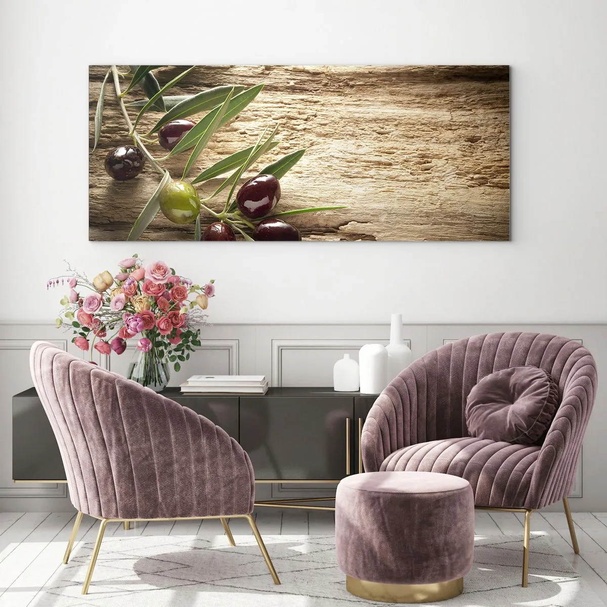 Cuadro sobre vidrio - Impresiones sobre Vidrio - Directamente de la naturaleza - 90x30 cm