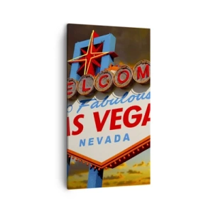 Cuadro sobre lienzo - Impresión de Imagen - Por la sonrisa del destino - 45x80 cm