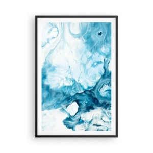 Póster en marco negro - Un concierto azul - 61x91 cm