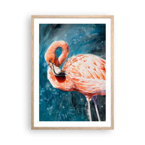 Póster en marco roble claro - Decorativo por naturaleza - 50x70 cm