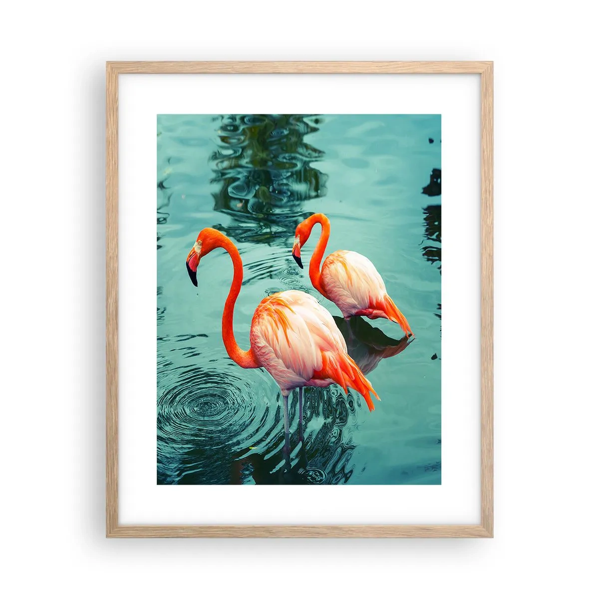 Póster en marco roble claro - Estamos de moda - 40x50 cm