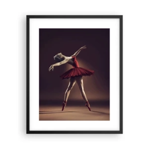 Póster en marco negro - Primera bailarina - 40x50 cm