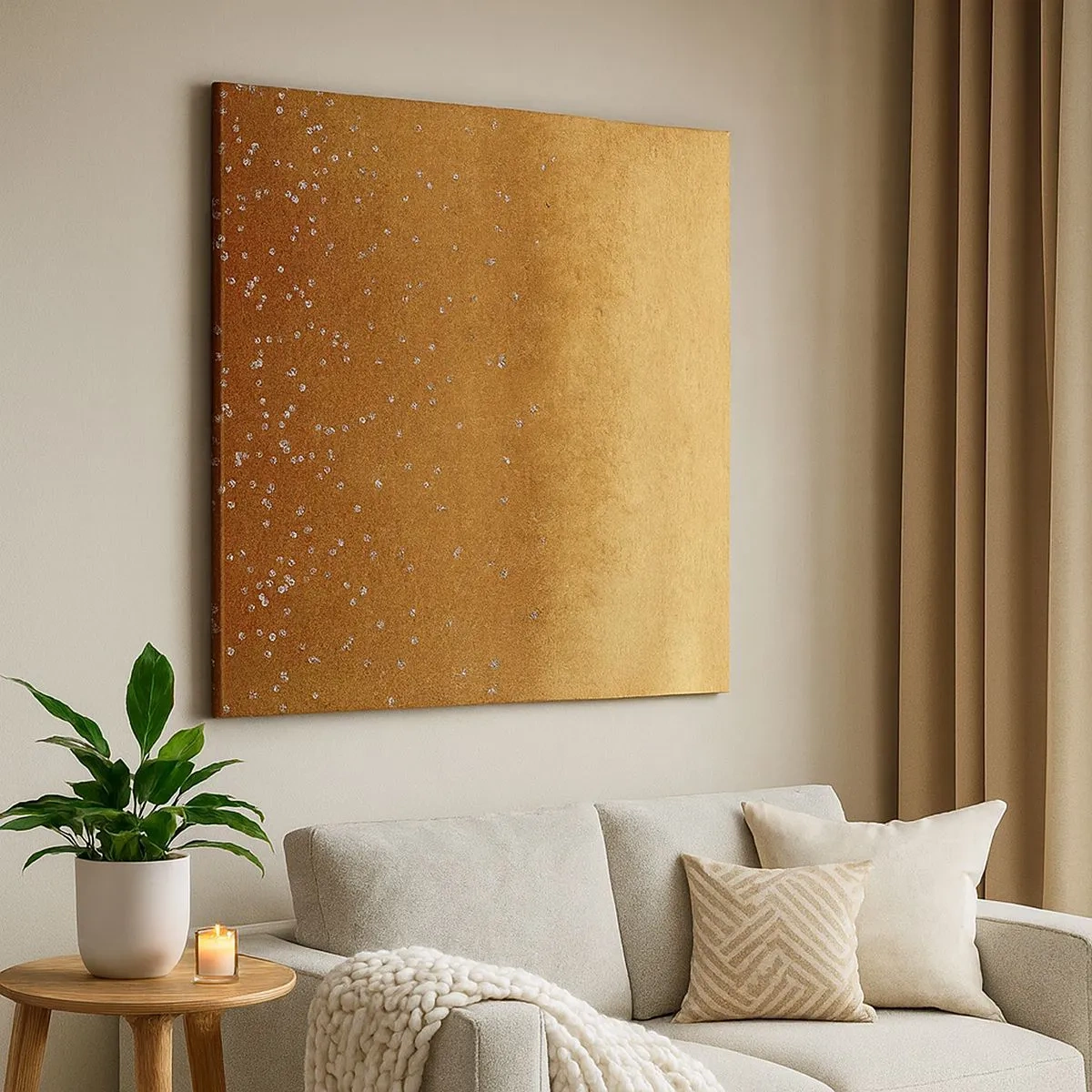 Cuadro sobre lienzo - Impresión de Imagen - Nacimiento de la luz - 30x30 cm