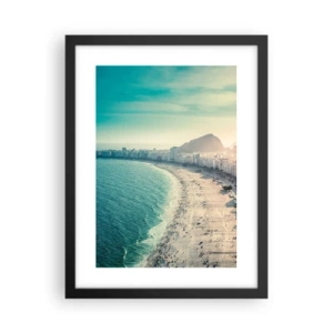 Póster en marco negro - Vacaciones perpetuas en Río - 30x40 cm