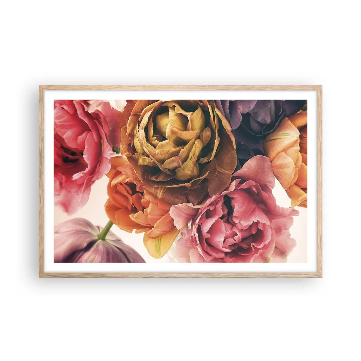 Póster en marco roble claro - Celebración de la vida - 91x61 cm