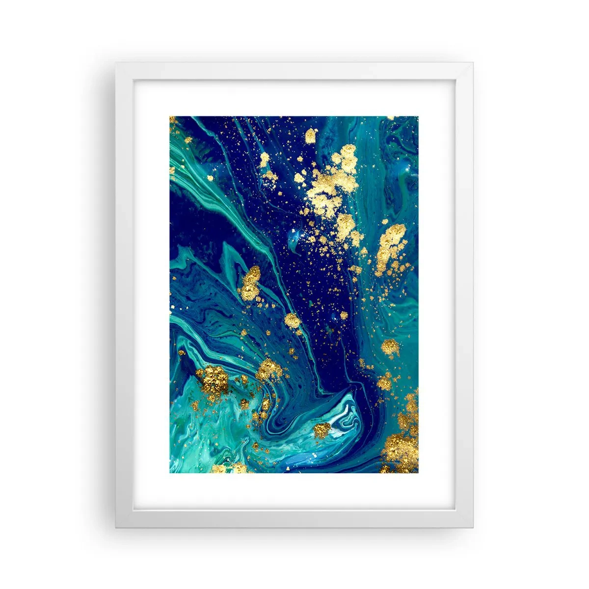 Póster en marco blanco - Pétalos de sol  - 30x40 cm