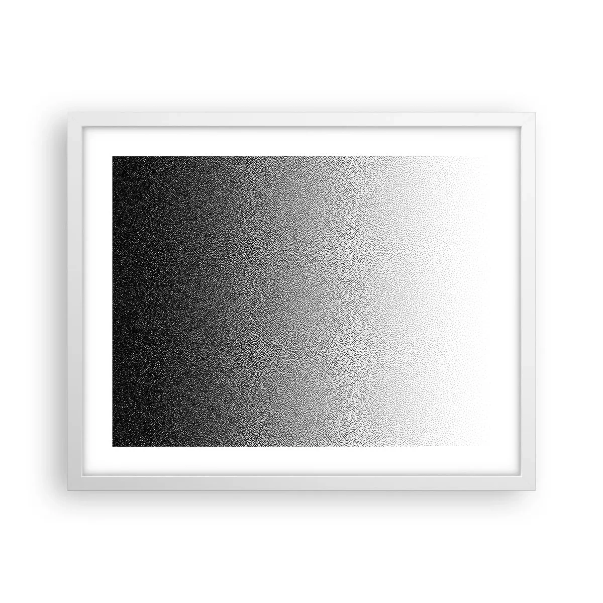 Póster en marco blanco - Hacia la luz - 50x40 cm