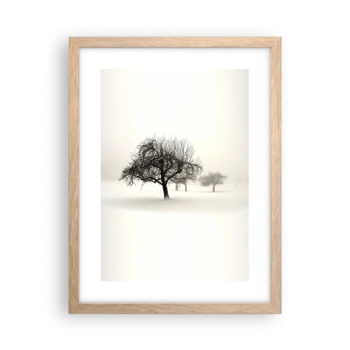 Póster en marco roble claro - Sueño de invierno - 30x40 cm