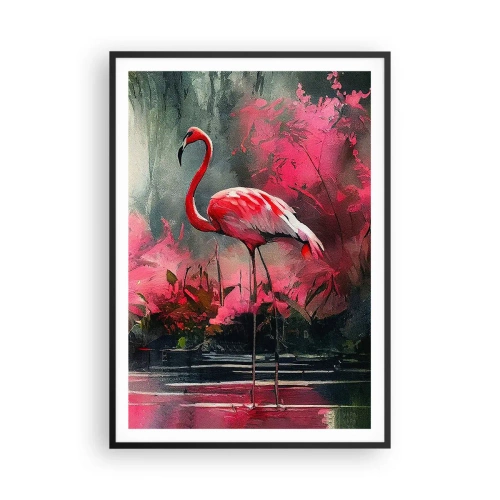 Póster en marco negro - Una lección de encanto natural - 70x100 cm