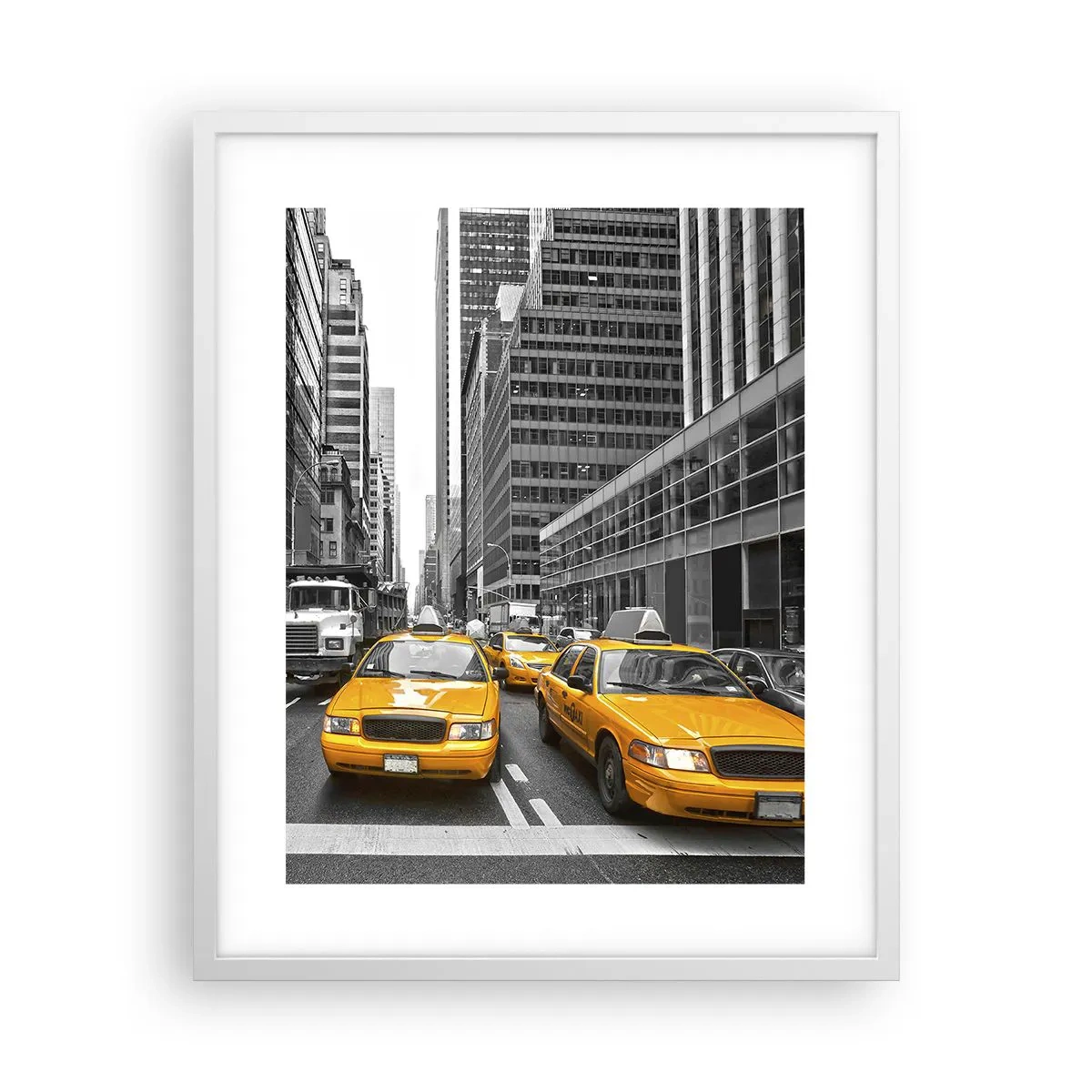 Póster en marco blanco - Nosotros somos los que damos color a la ciudad - 40x50 cm