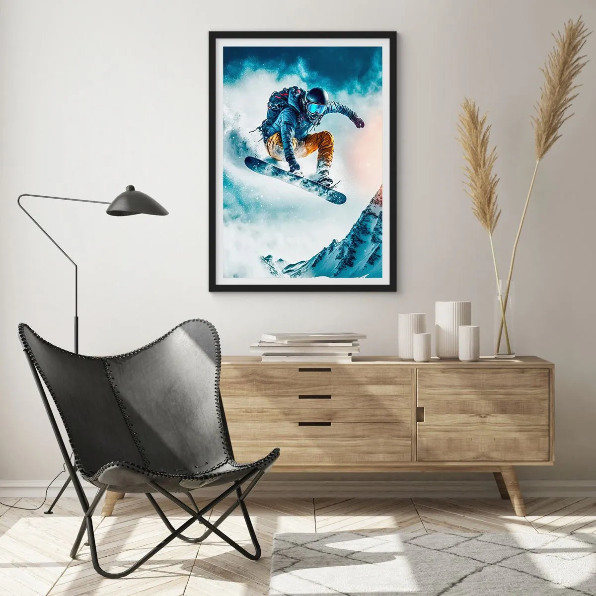 Póster en marco negro - Emociones extremas - 61x91 cm