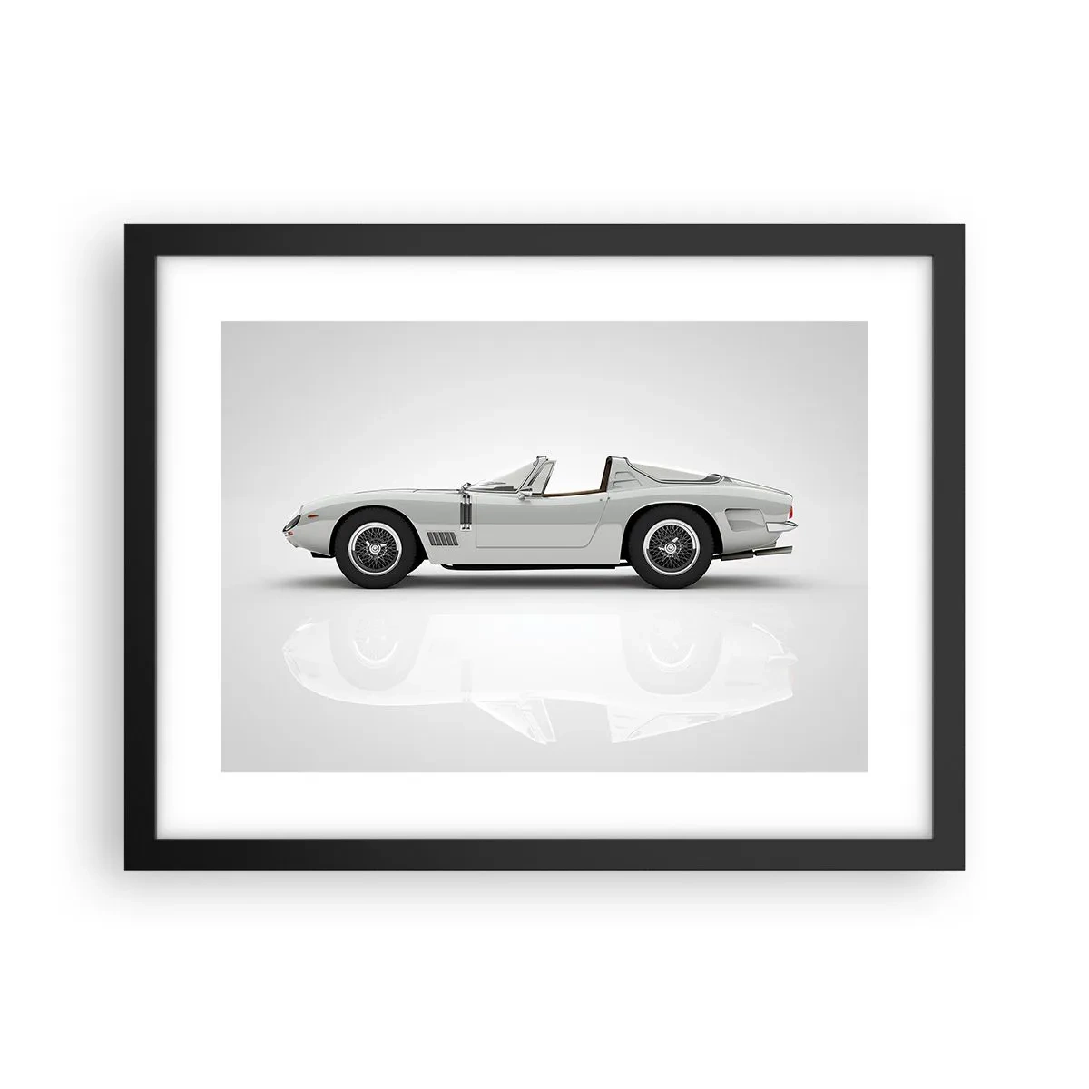 Póster en marco negro - Una promesa de diversión - 40x30 cm