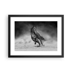 Póster en marco negro - Digno del propio emir - 40x30 cm