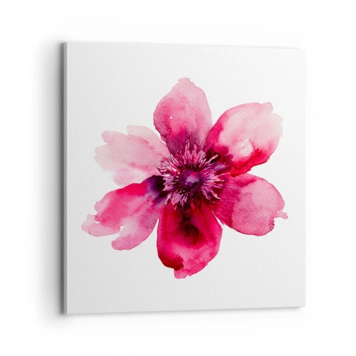 Cuadro sobre lienzo - Impresión de Imagen - Un beso con aroma a carmín - 70x70 cm