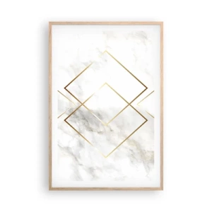 Póster en marco roble claro - Una vista al infinito - 61x91 cm