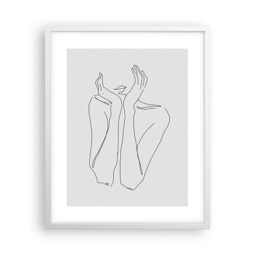 Póster en marco blanco - Con qué sueñan las mujeres - 40x50 cm