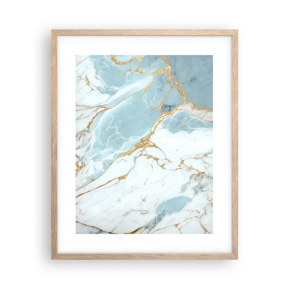 Póster en marco roble claro - Riqueza en la piedra - 40x50 cm