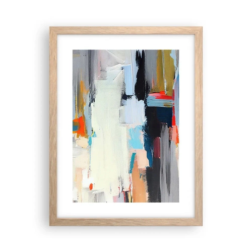 Póster en marco roble claro - ¿Existe un método único? - 30x40 cm