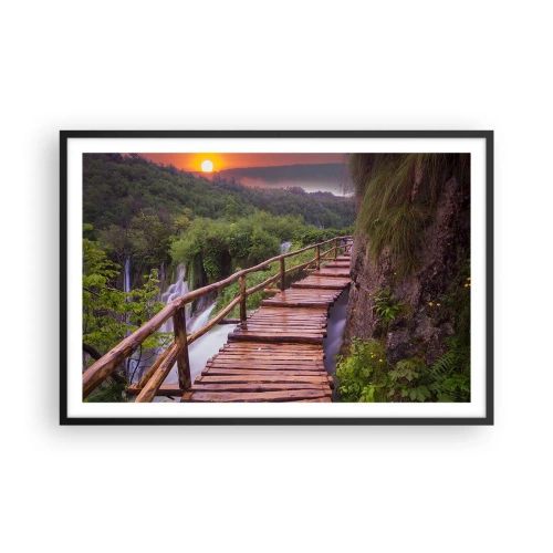 Póster en marco negro - Una belleza inimaginable - 91x61 cm