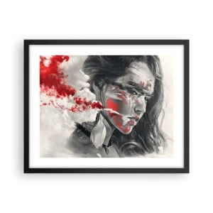 Póster en marco negro - En los humos del absurdo - 50x40 cm