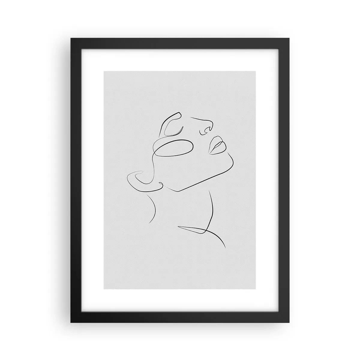 Póster en marco negro - Meandros de un sueño - 30x40 cm