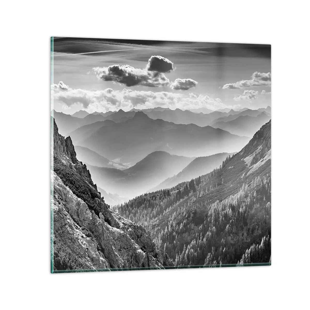 Cuadro sobre vidrio - Impresiones sobre Vidrio - Hasta el horizonte - 40x40 cm