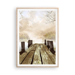 Póster en marco roble claro - La leve tristeza del otoño - 70x100 cm