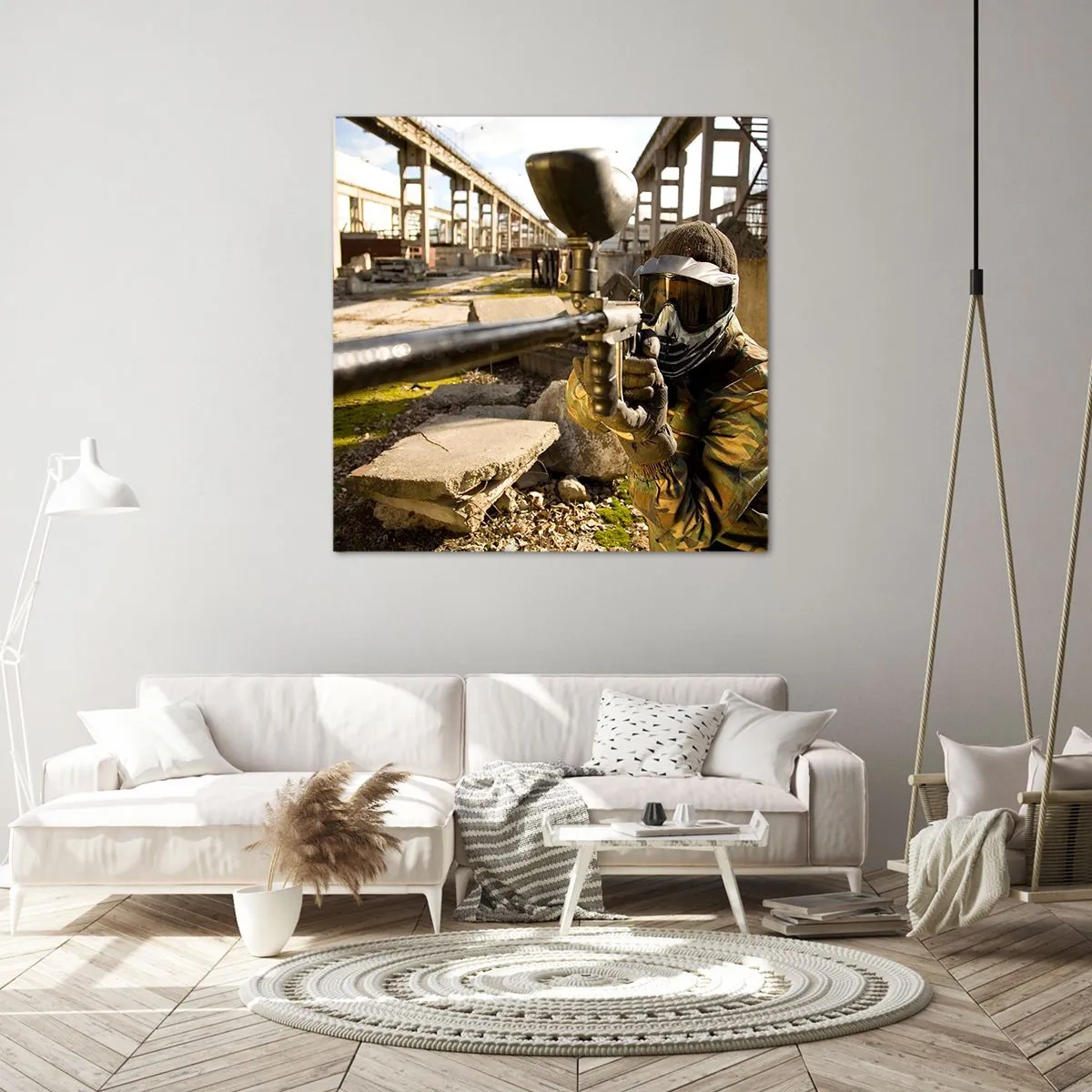 Cuadro sobre lienzo - Impresión de Imagen - Y puedes ser un héroe - 30x30 cm