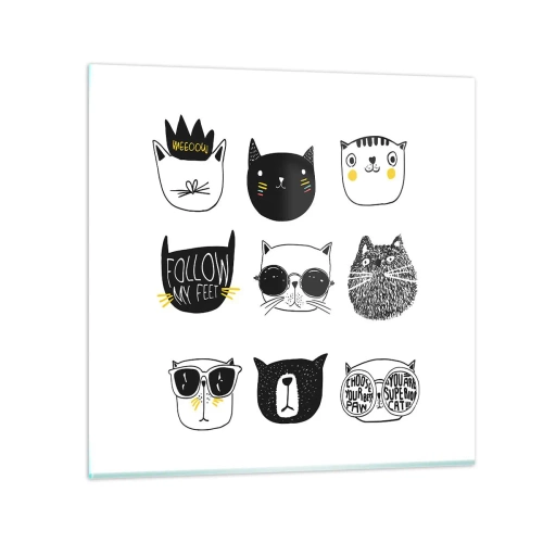 Cuadro sobre vidrio - Impresiones sobre Vidrio - Cada uno diferente - 40x40 cm