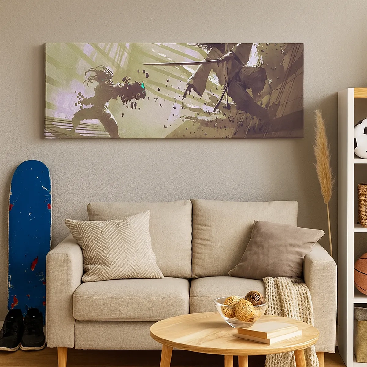 Cuadro sobre lienzo - Impresión de Imagen - Y puedes ser un samurai - 30x30 cm