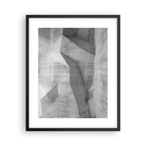 Póster en marco negro - Un verdadero desafío - 40x50 cm