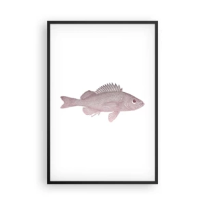 Póster en marco negro - Pez de ojos grandes - 61x91 cm