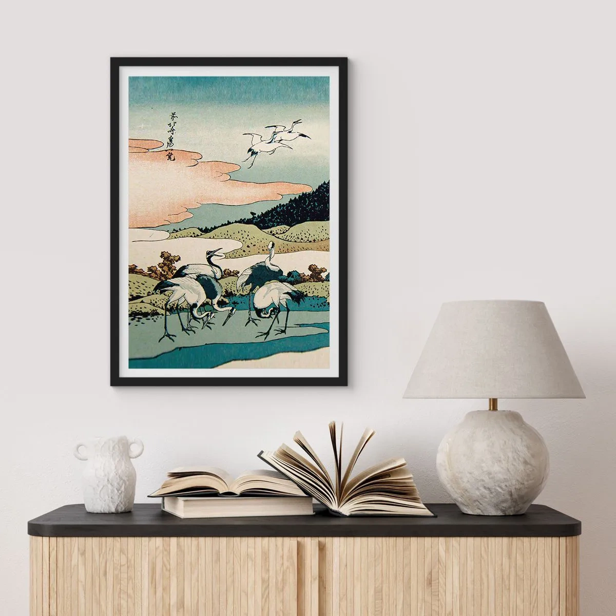Póster en marco negro - Alma japonesa - 70x100 cm