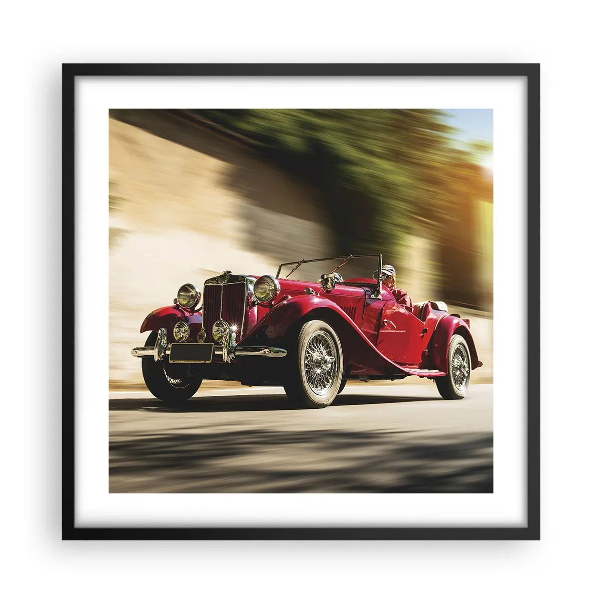 Póster en marco negro - Hermosa pieza de museo - 50x50 cm