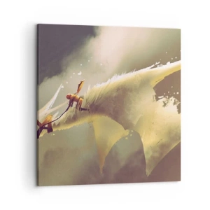 Cuadro sobre lienzo - Impresión de Imagen - Al rescate - 50x50 cm