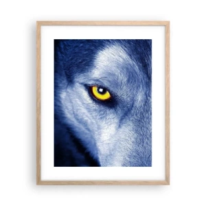 Póster en marco roble claro - La mirada hipnótica - 40x50 cm