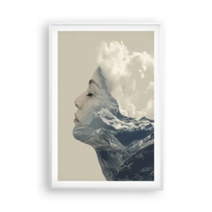Póster en marco blanco - La belleza de los elementos - 61x91 cm