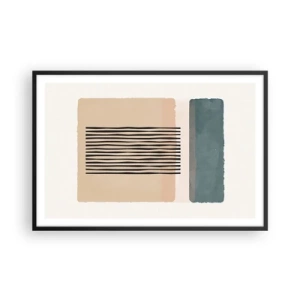 Póster en marco negro - Todo en orden - 91x61 cm