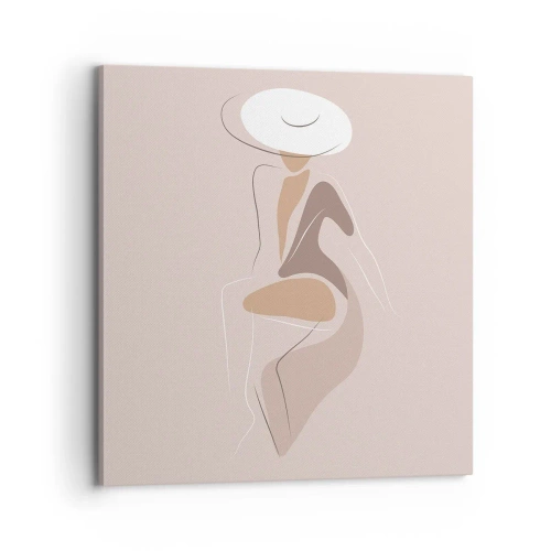 Cuadro sobre lienzo - Impresión de Imagen - Una auténtica dama - 70x70 cm