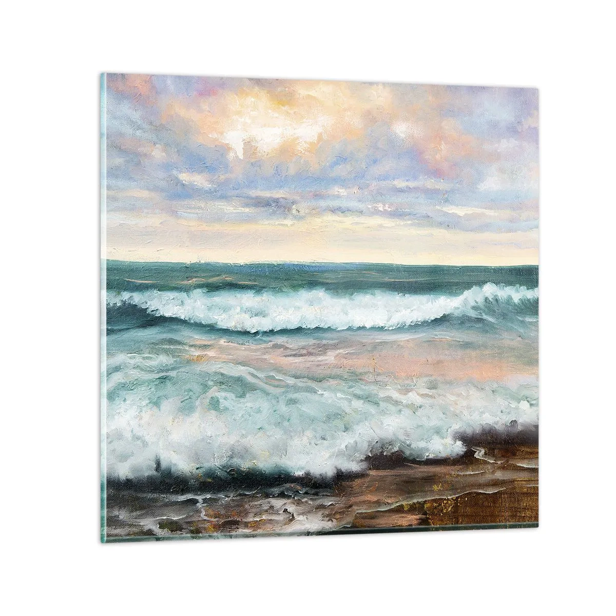 Cuadro sobre vidrio - Impresiones sobre Vidrio - Aquí suavizarás tu alma - 30x30 cm