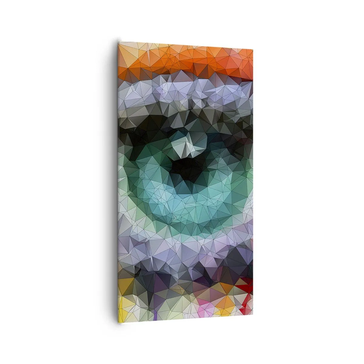 Cuadro sobre lienzo - Impresión de Imagen - El brillo cristalino de los ojos - 65x120 cm