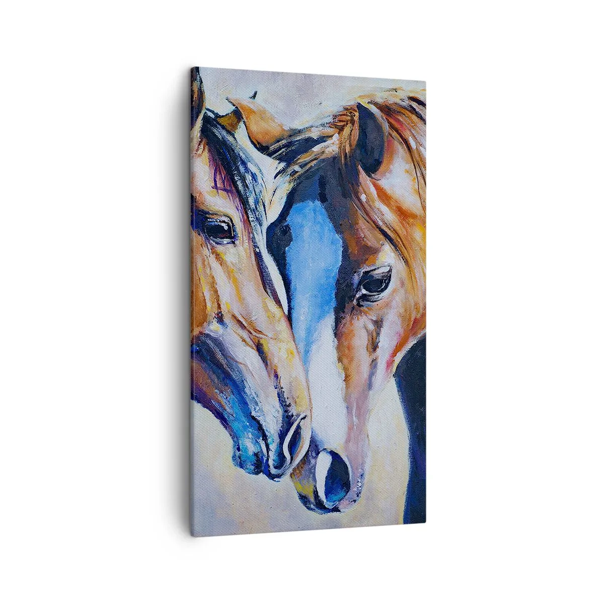 Cuadro sobre lienzo - Impresión de Imagen - ¿Esto es amistad? ¿Es amor? - 45x80 cm