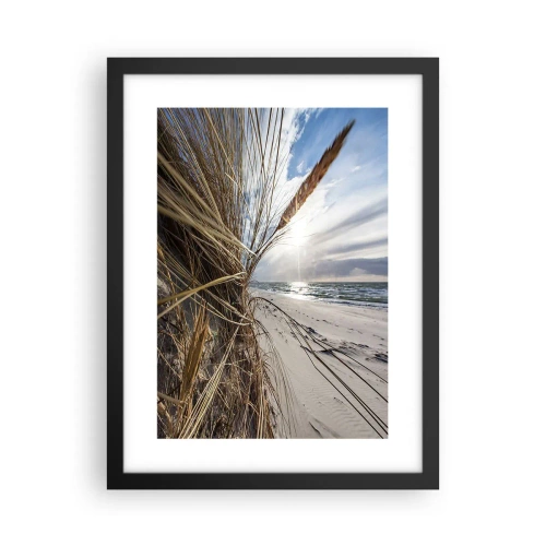 Póster en marco negro - Una reunión de los elementos - 30x40 cm