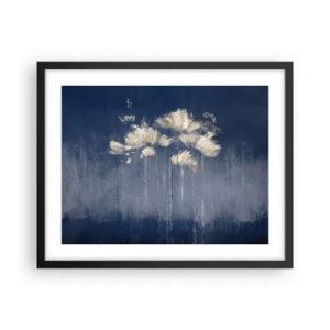 Póster en marco negro - Como pétalos al viento - 50x40 cm