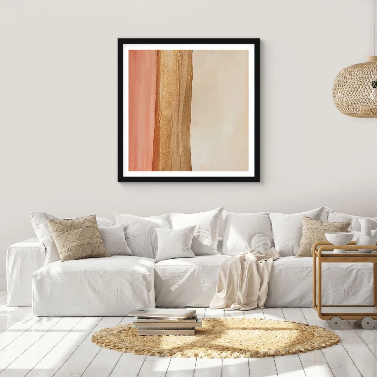 Póster en marco negro - Composición vertical - 40x40 cm