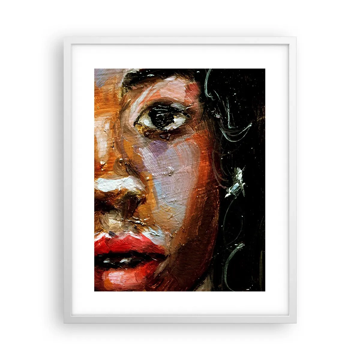 Póster en marco blanco - La mitad de mi ser - 40x50 cm