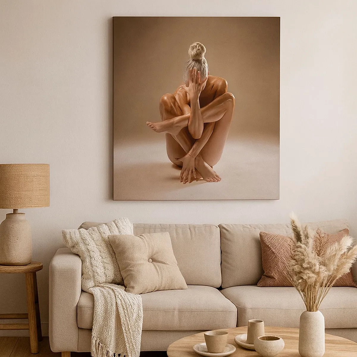 Cuadro sobre lienzo - Impresión de Imagen - Unidad de cuerpo y espíritu - 30x30 cm