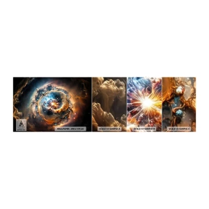 Muestra De Fotomural Standard Eco - El inicio de todo - Universo, Cosmos, Galaxia - 100x30 cm